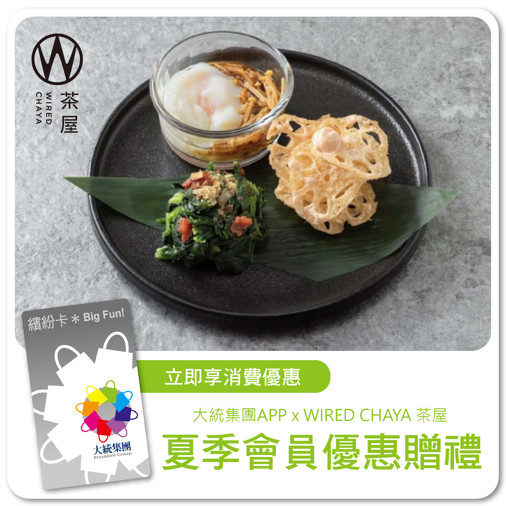 WIRED CHAYA 茶屋 | 夏季會員優惠贈禮